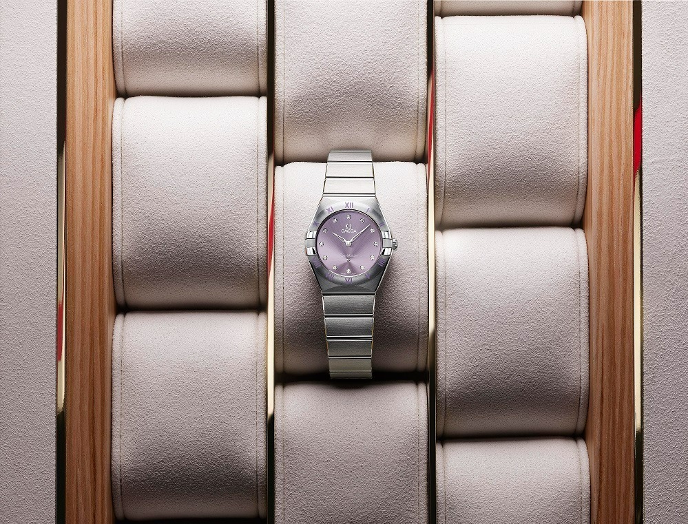 オメガ「コンステレーション」2022年レディース腕時計、パステルカラー