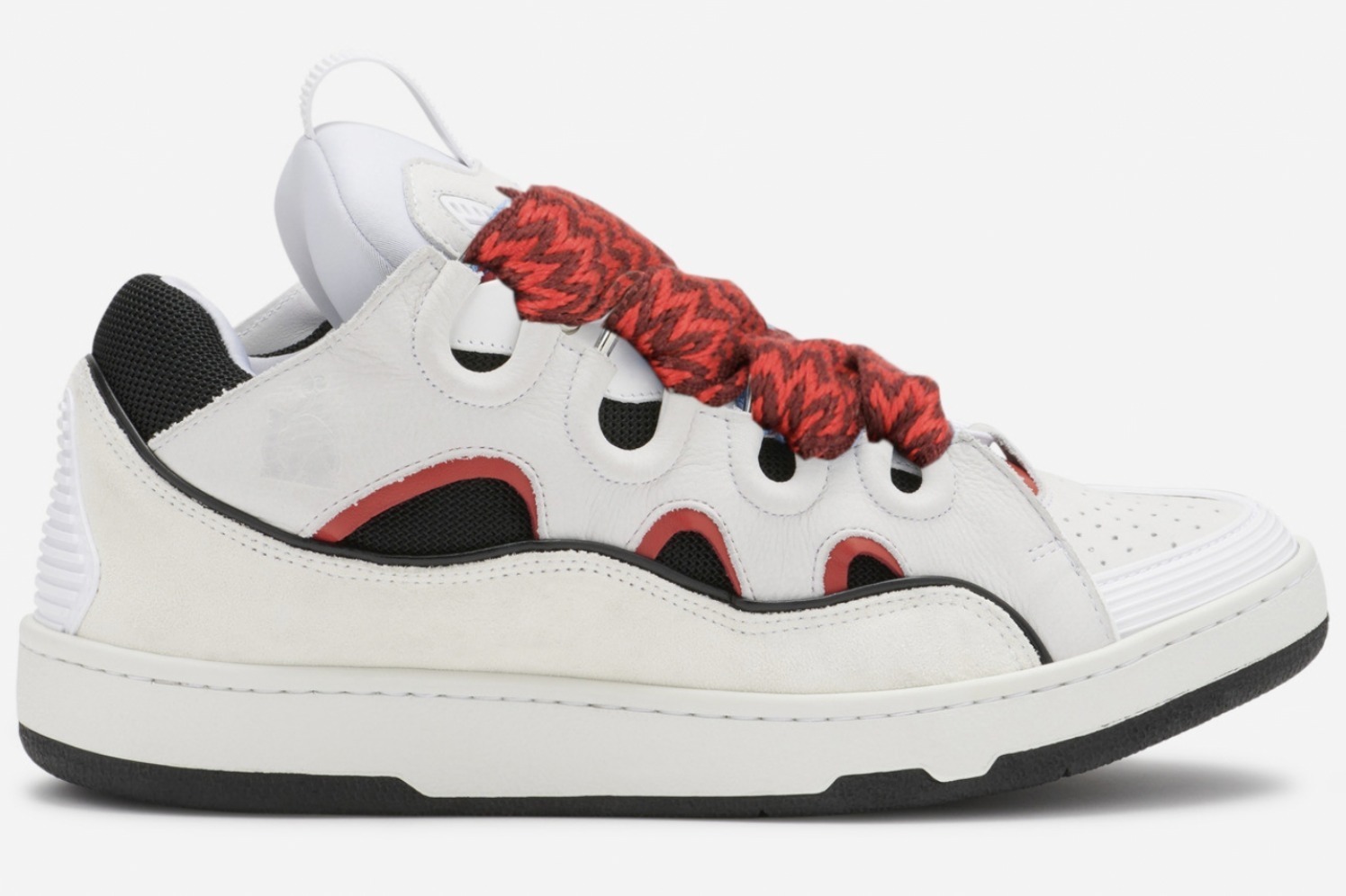 ランバン「カーブスニーカー」新作、シューレース着想のバッグも