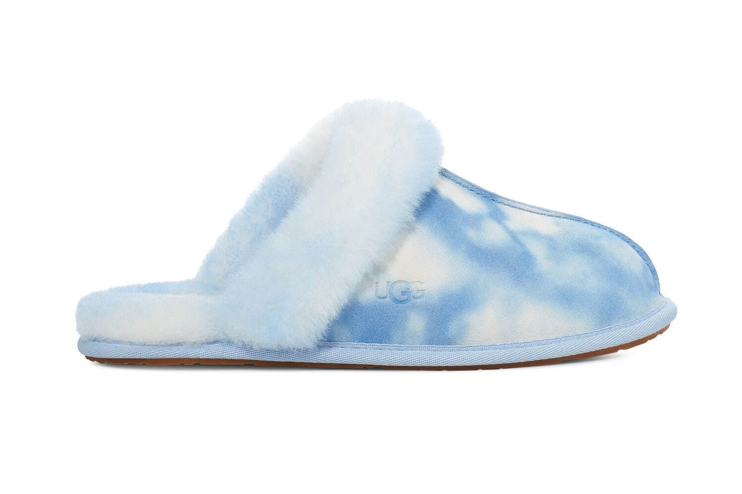 UGG“虹＆雲”イメージの新作スリッパ、水彩タッチのもこもこアッパー