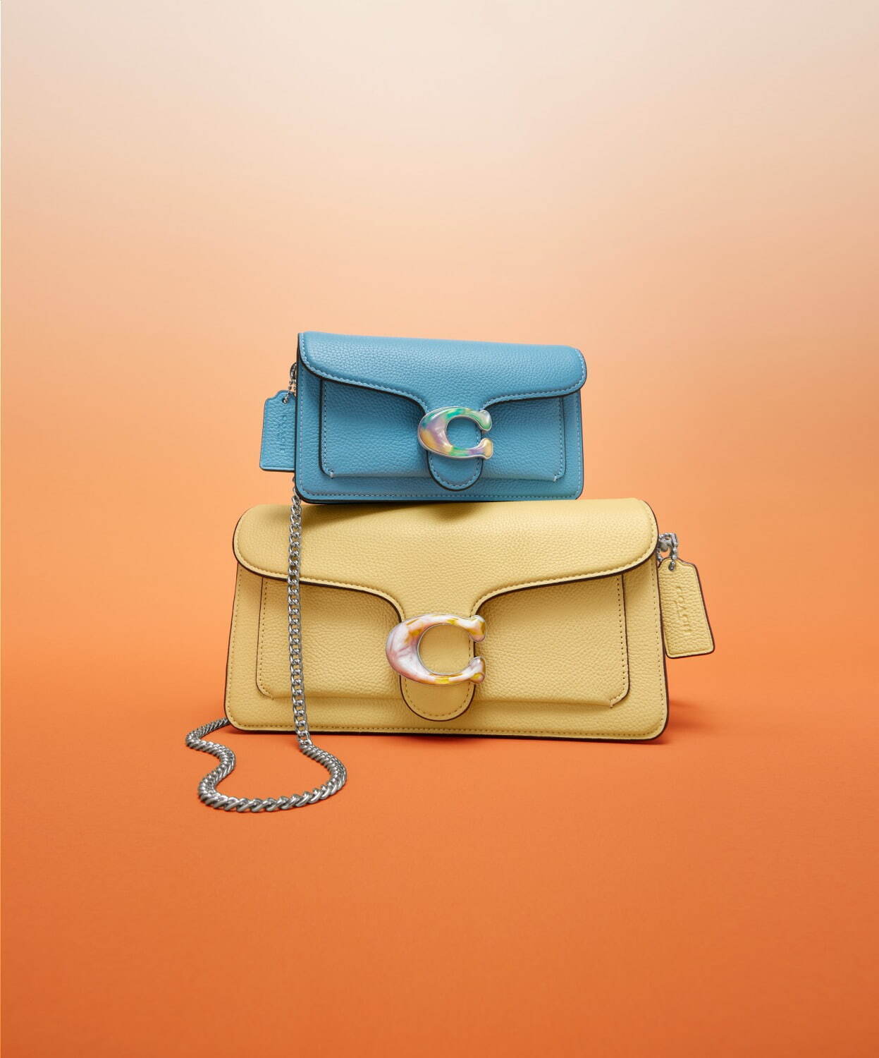 コーチのアイコンバッグ「タビー」「ローグ」パッチワークレザーの限定