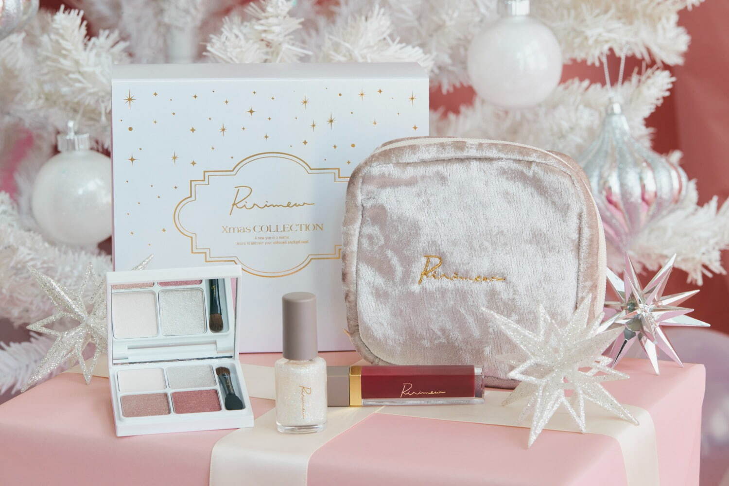 指原莉乃プロデュース「リリミュウ」23年クリスマスコフレ、4色ラメ