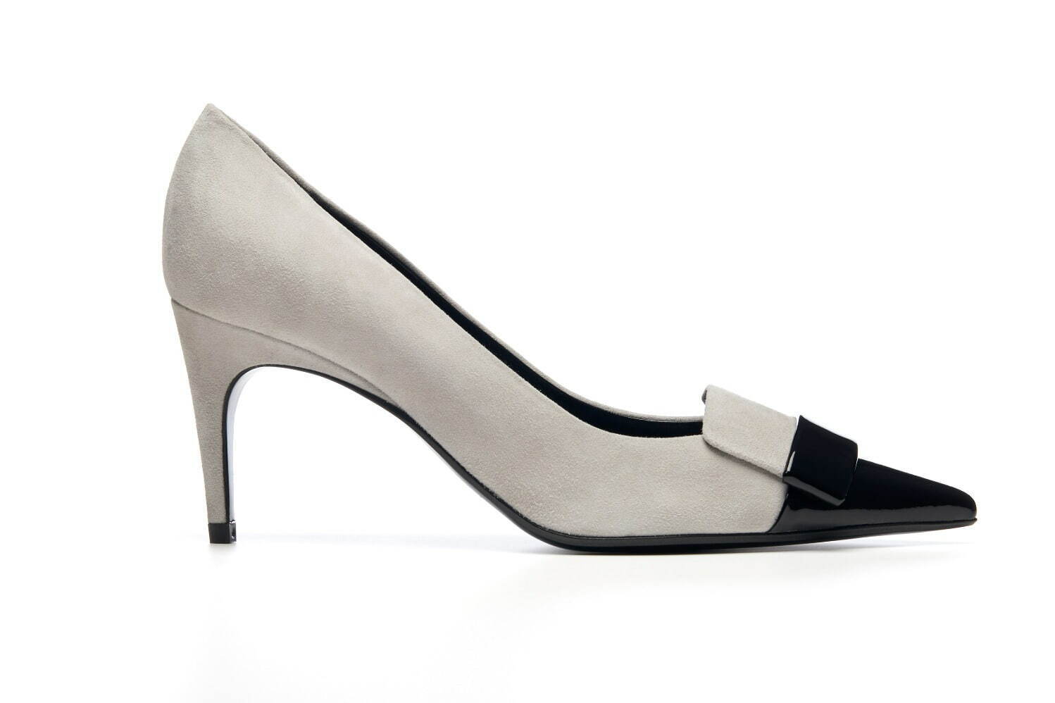 セルジオ ロッシ「sr1」シューズ、“グレースエード×ブラックレザー”の