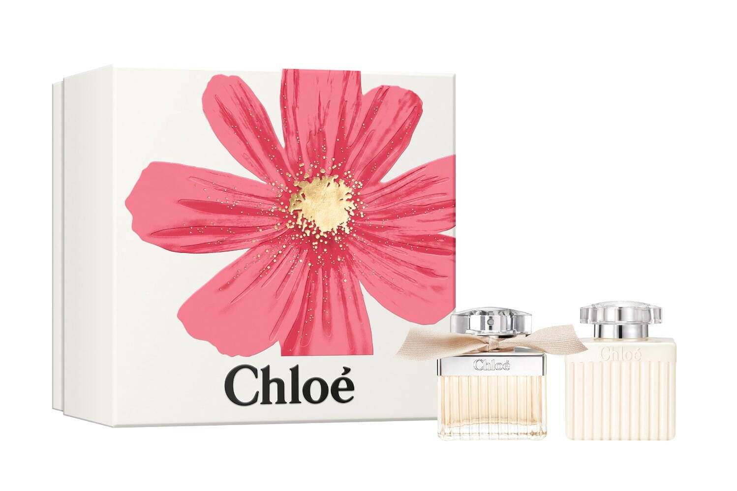クロエ24年クリスマスコフレ、“バラの香りを纏う”アイコンフレグランス