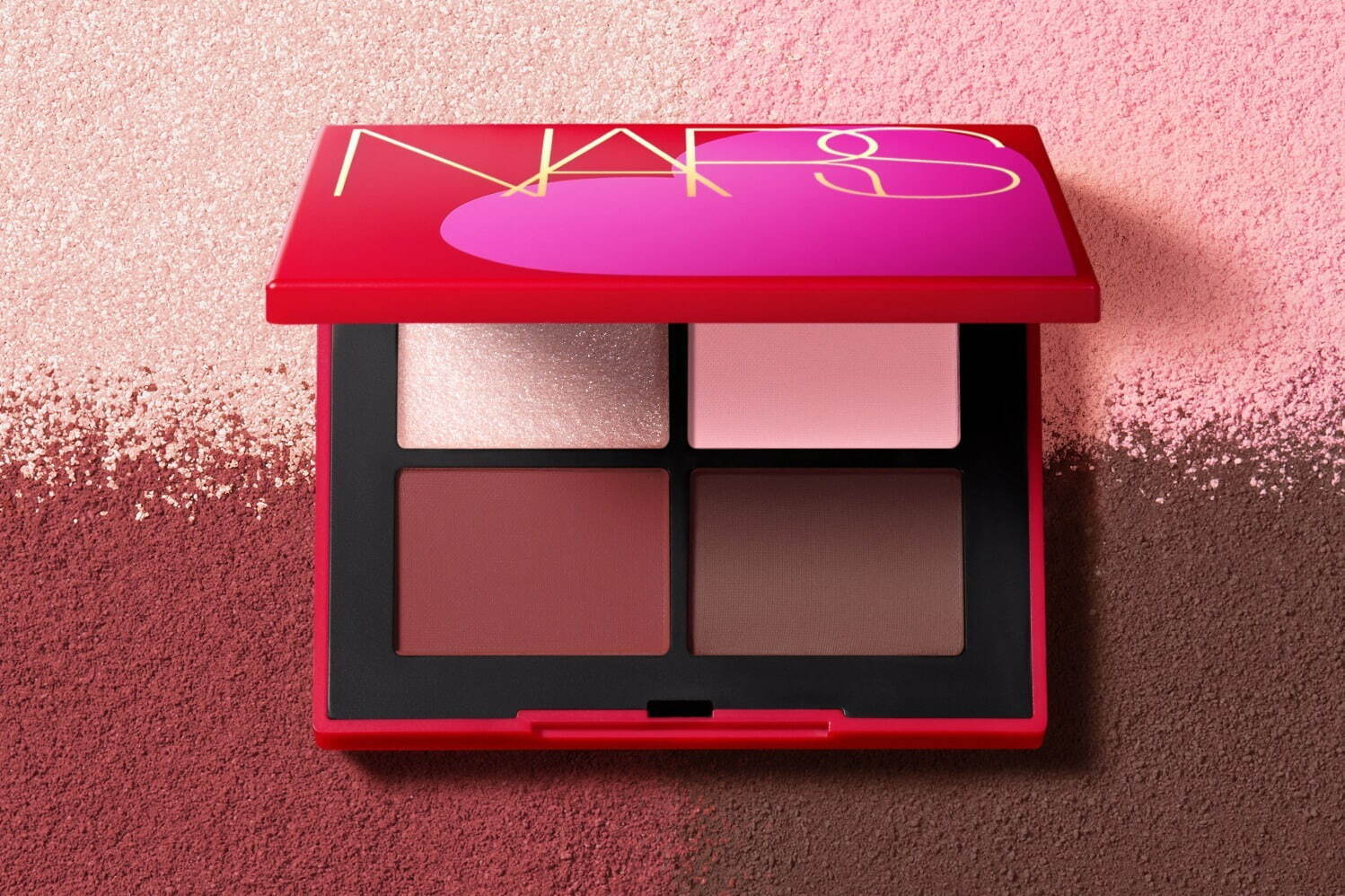 NARS「ハート柄」の25年バレンタインコスメ、“ピンク＆チョコレート