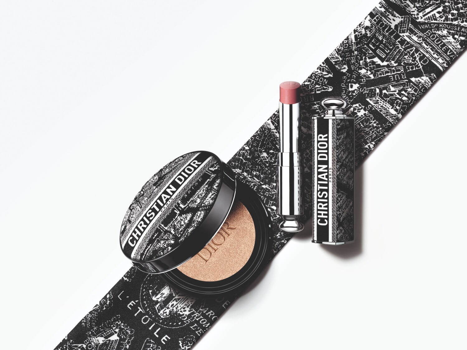 ディオール24年秋コスメ、「パリの街」描いた限定ポーチ付きアイ