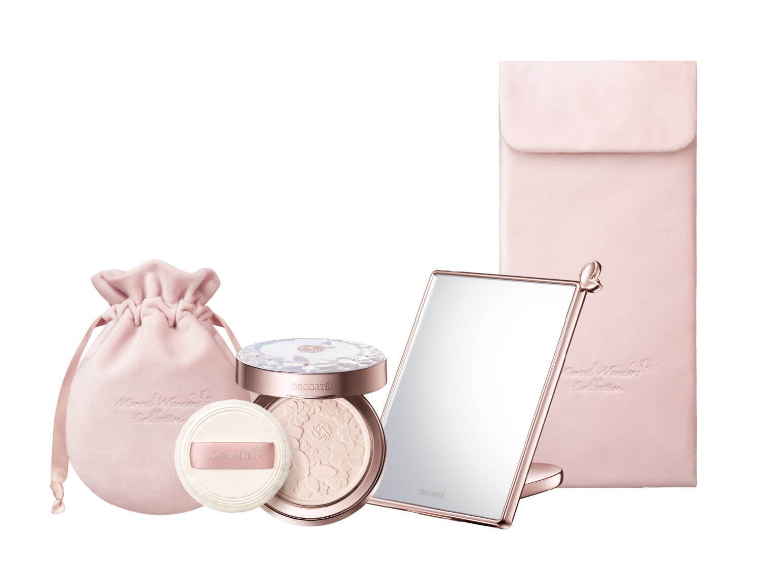 コスメデコルテ“年に1度”究極のフェイスパウダー、花々と蝶が舞う