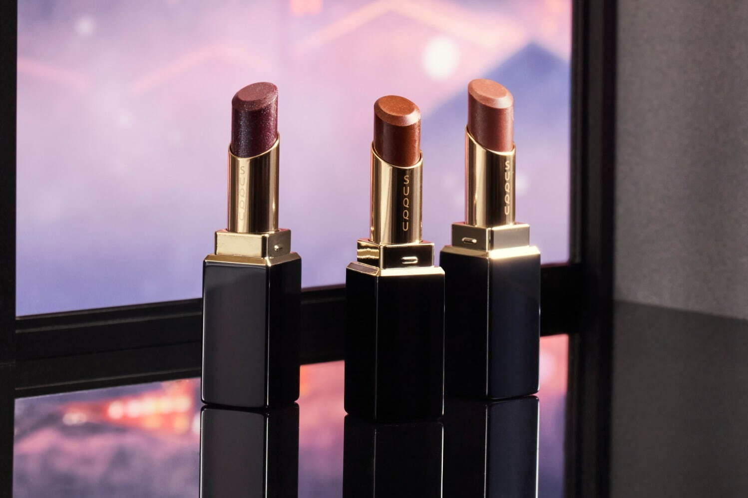 SUQQU24年クリスマスコスメ、“大粒パール”輝くキラキラ紅茶リップ