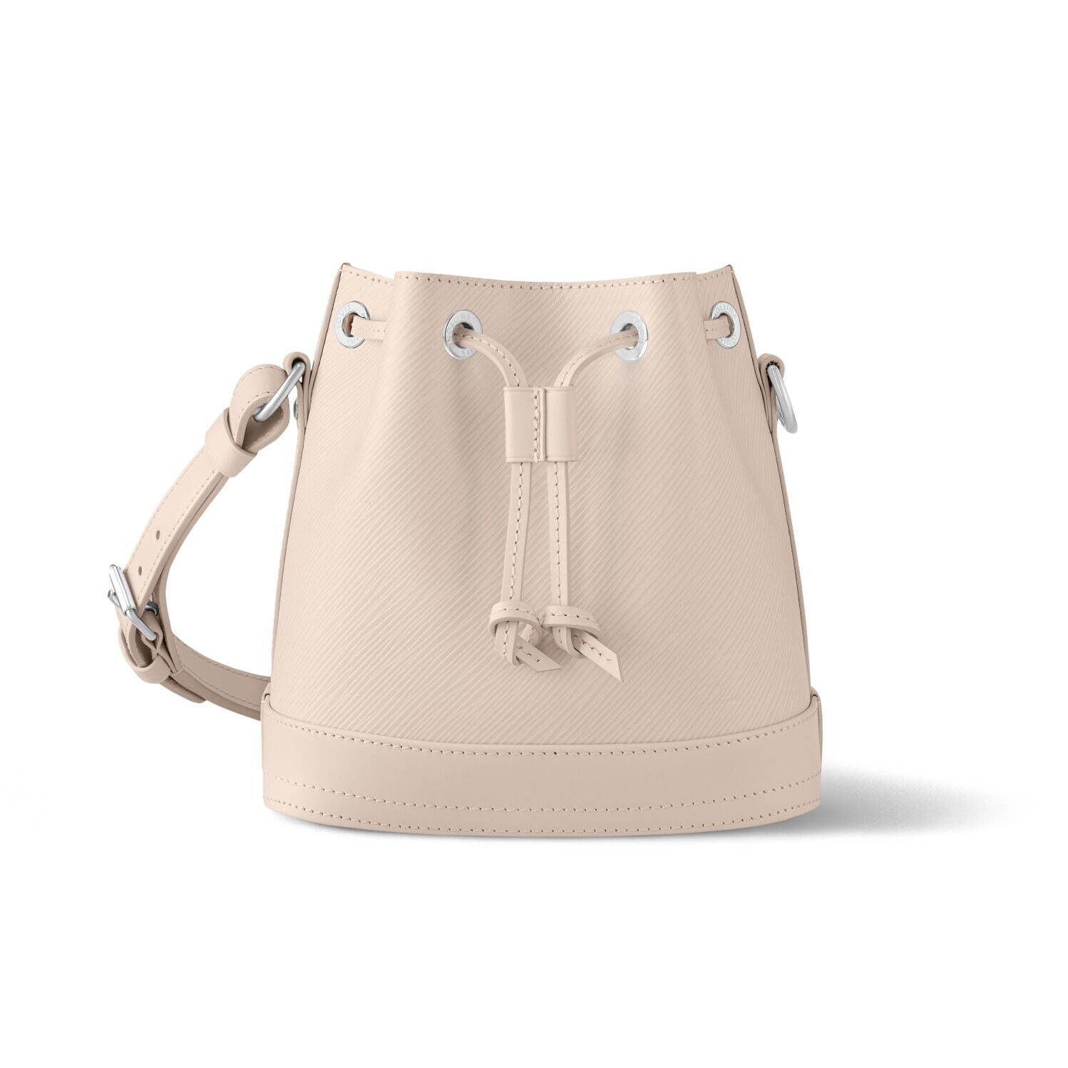 ルイ・ヴィトンのウィメンズ巾着バッグ「ノエ BB」24年新作、エンボス