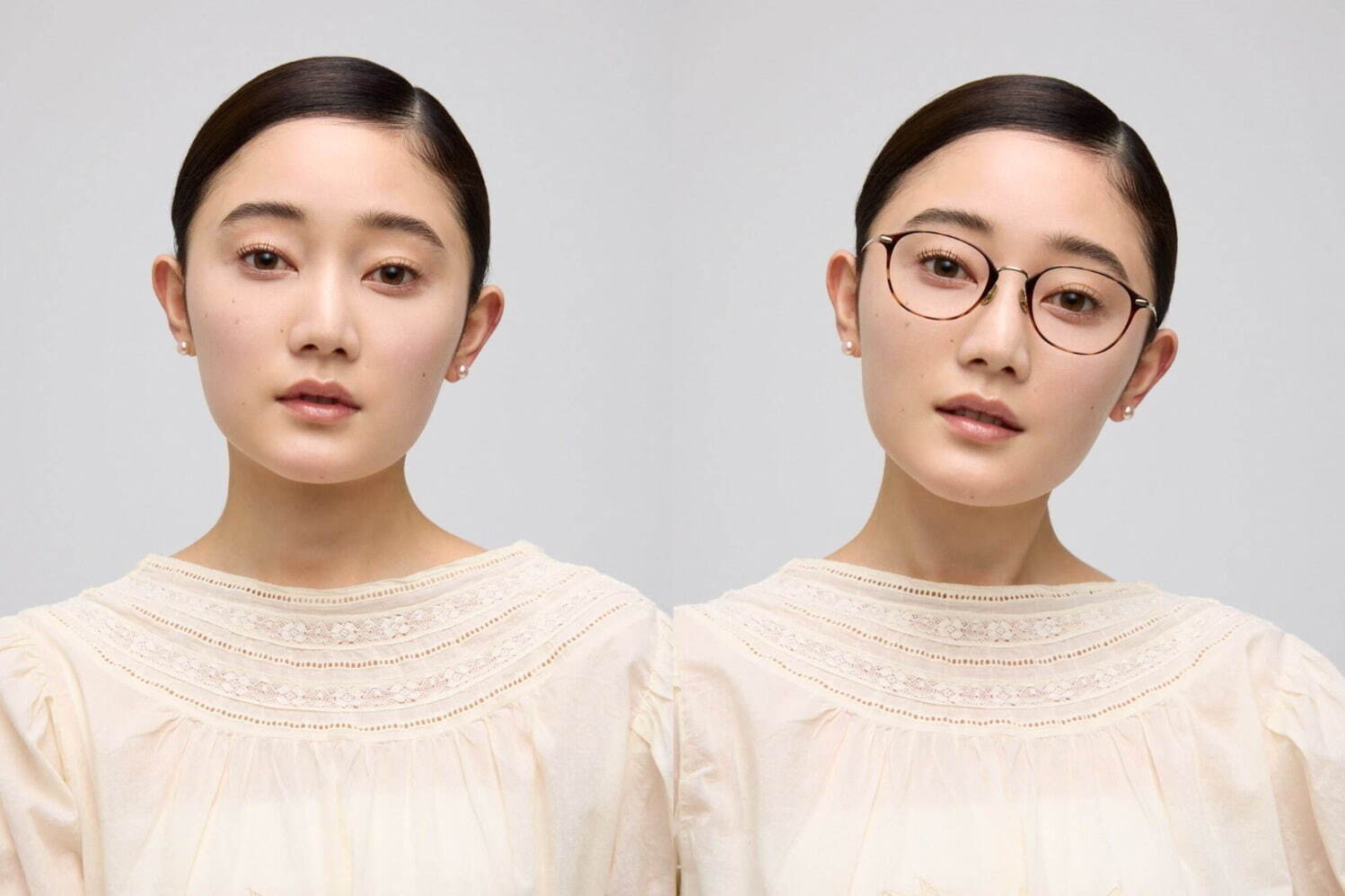 JINS「黄金比アイウエア」メガネをかけるだけで中顔面短縮！“バランス