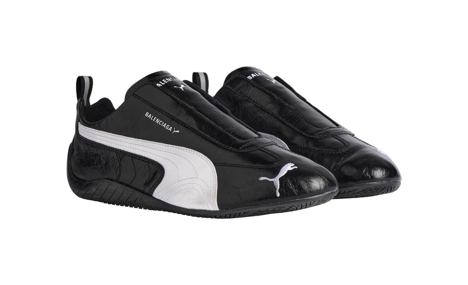 バレンシアガ×プーマ「スピードキャット」スニーカー、ヴィンテージ風