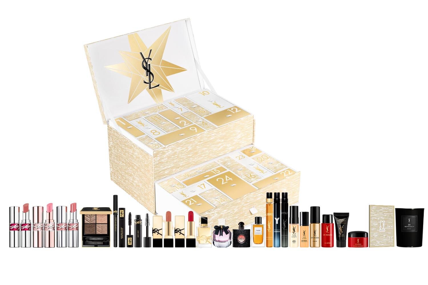 イヴ・サンローラン25年クリスマスコフレ、アイパレなど“人気コスメ