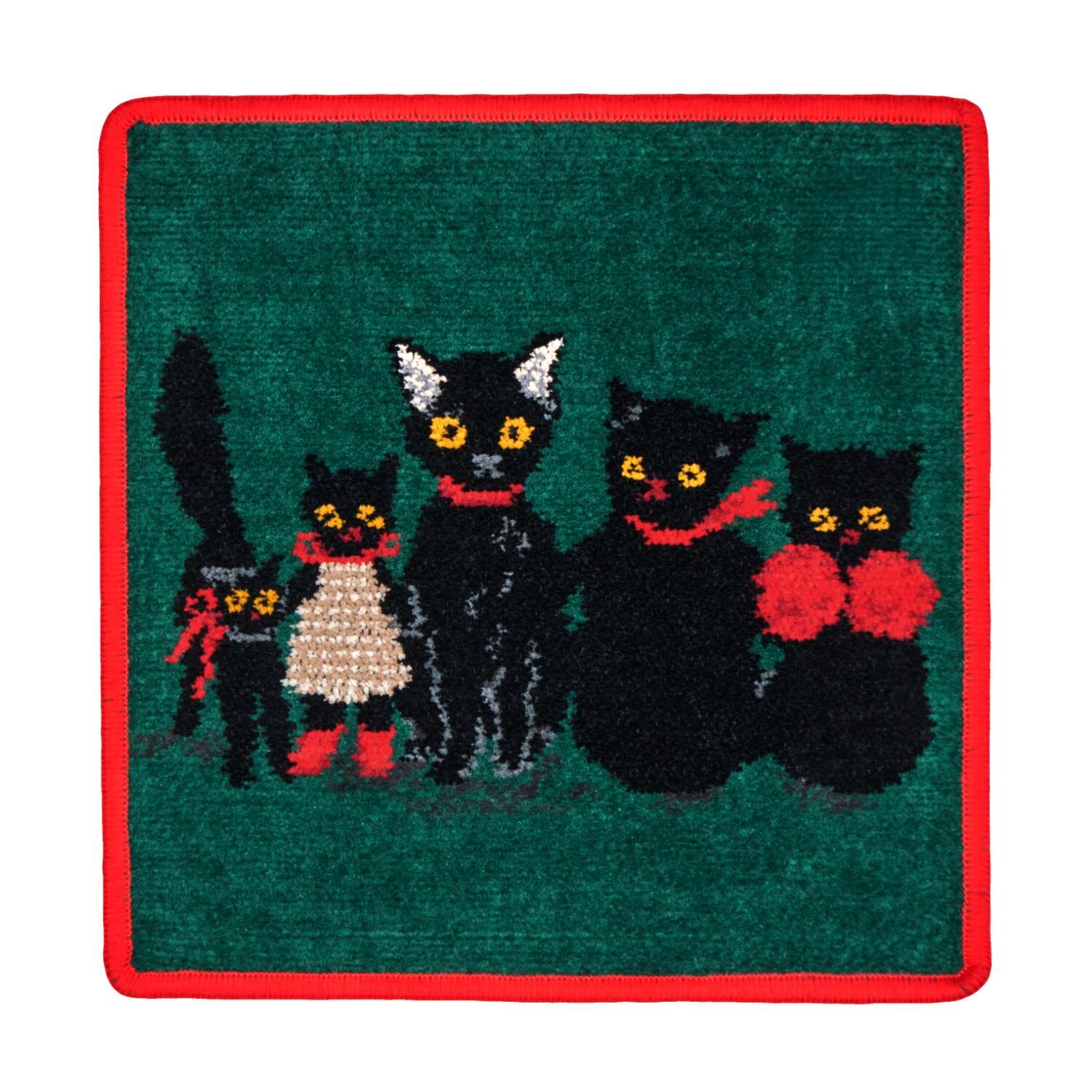 フェイラー×くらはしれい‟冬支度の黒猫たち”のハンカチ、コスメ