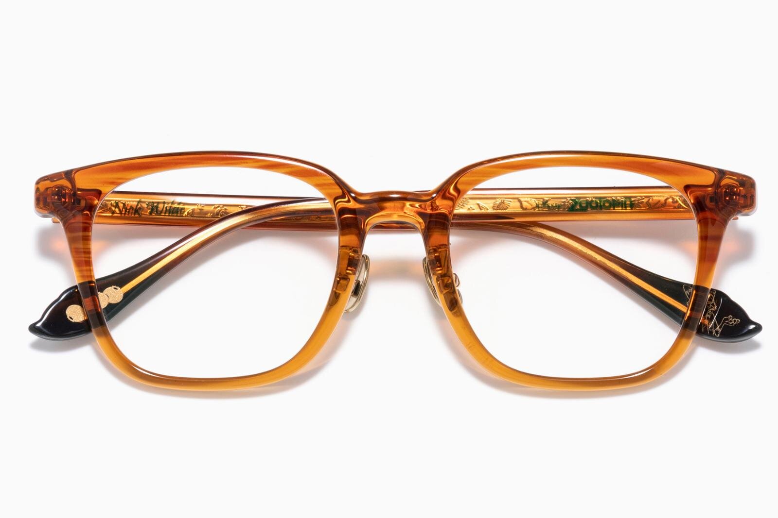 JINS×たまごっち」アイウェア、さりげない“ドット絵”のまめっち＆くち