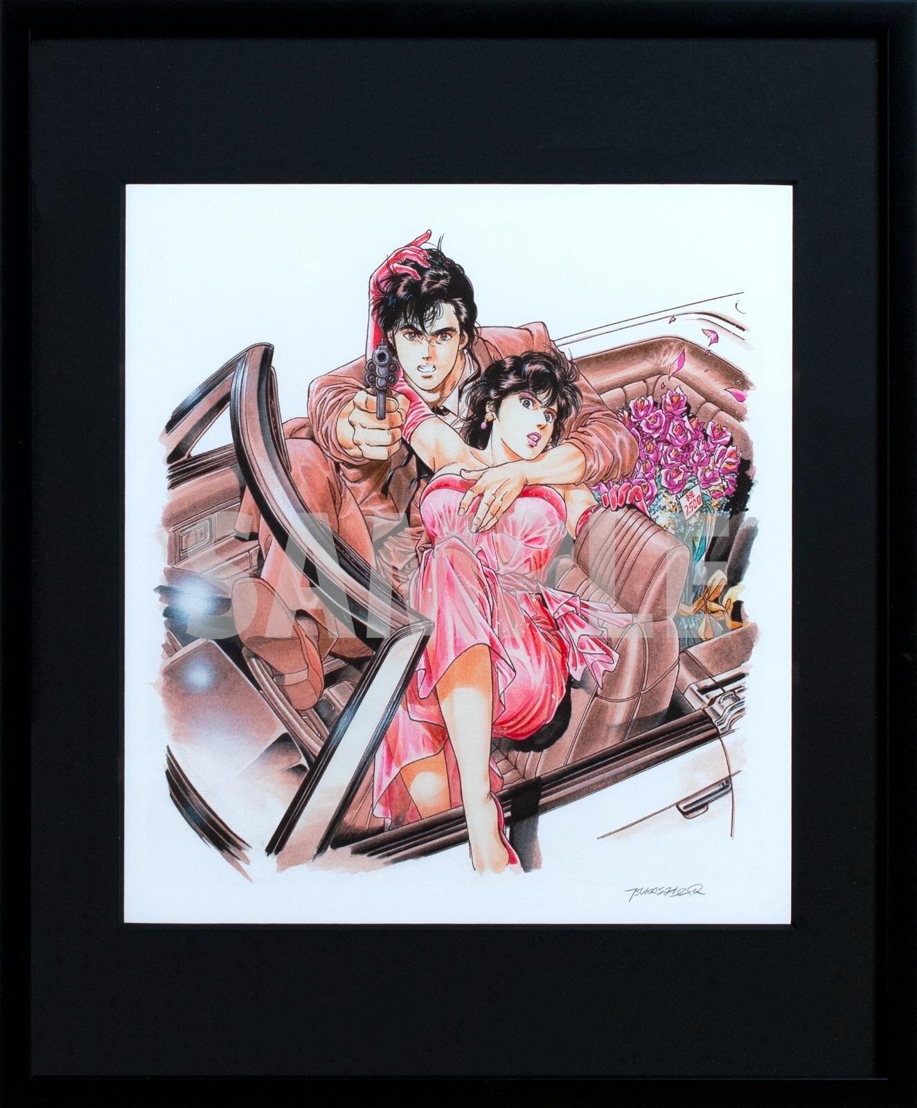 漫画「シティーハンター」原画展が東京・上野の森美術館で、400点以上