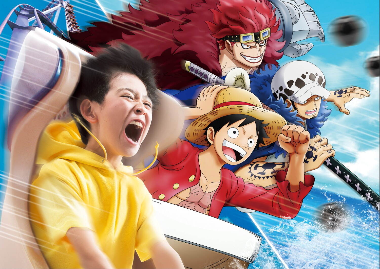 USJ「ワンピース・プレミア・サマー 2025」四皇バギー参戦のショーや