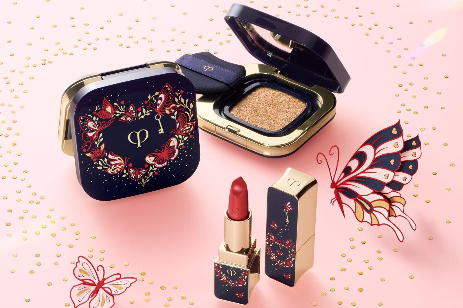 クレ・ド・ポー ボーテ24年クリスマスコスメ、“雪の結晶”ブルーの透明