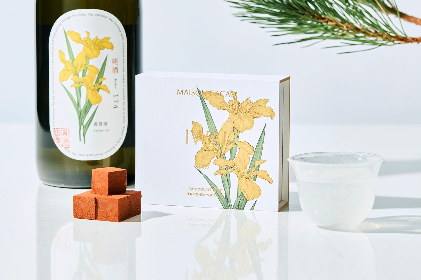 メゾンカカオ新年限定“日本酒”生チョコ、南国果実を思わせる芳醇な香り