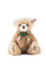 シュタイフ「リトルサンタ2021」ヒイラギのクリスタルチャーム輝く