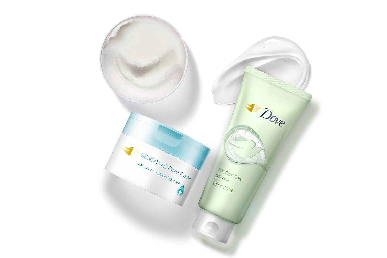 ダヴの新洗顔ジェル＆クレンジングバーム、“集中毛穴ケア”で潤い