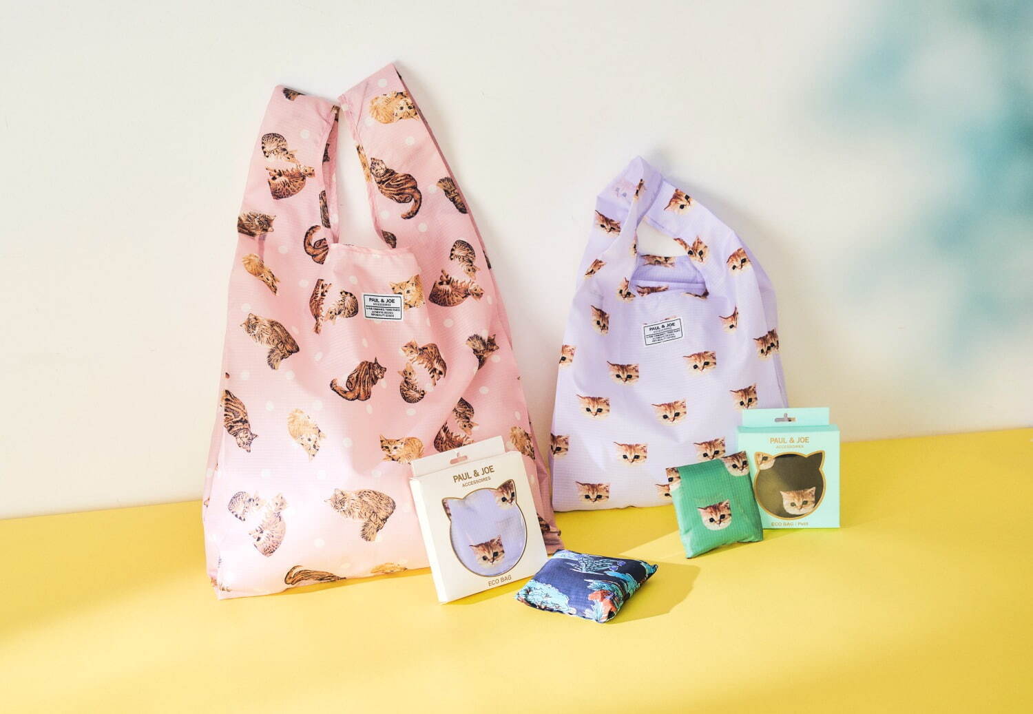 ポール & ジョー アクセソワ“猫”モチーフの新作バッグ、猫ワッペンの