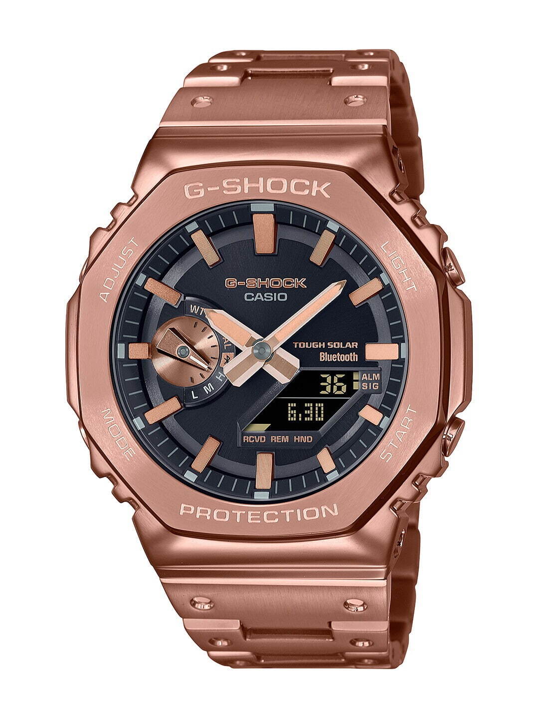 G-SHOCKの腕時計「2100」に“フルメタル”の新モデル、ステンレス