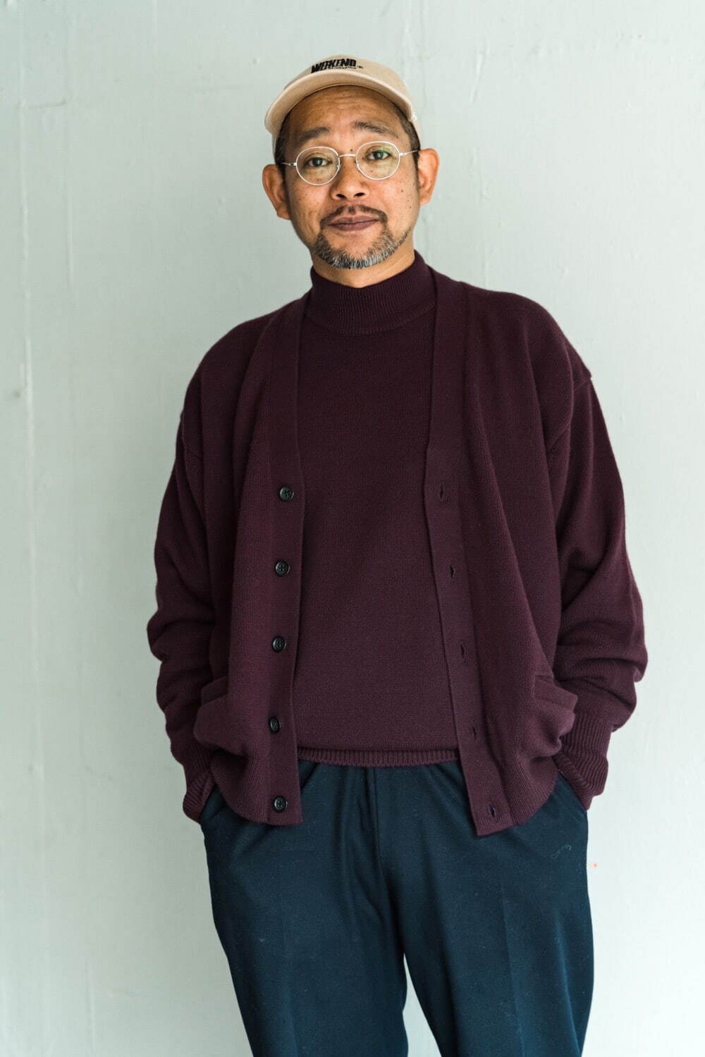 ヘリル“最高級カシミヤ”のドライバーズニット、レショップ別注で