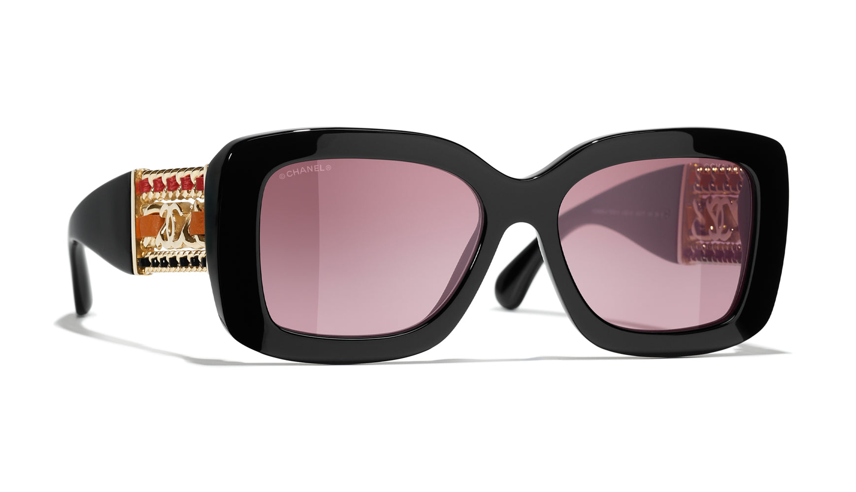 CHANEL 5535Q Square Sunglasses | Fashion Eyewear