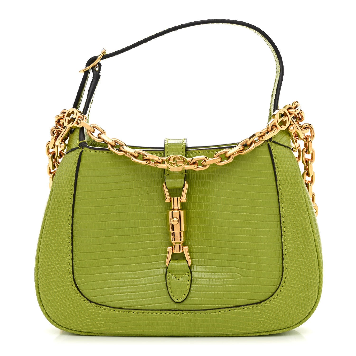 Gucci Lizard Mini Jackie 1961 Green 1358127 – FASHIONPHILE