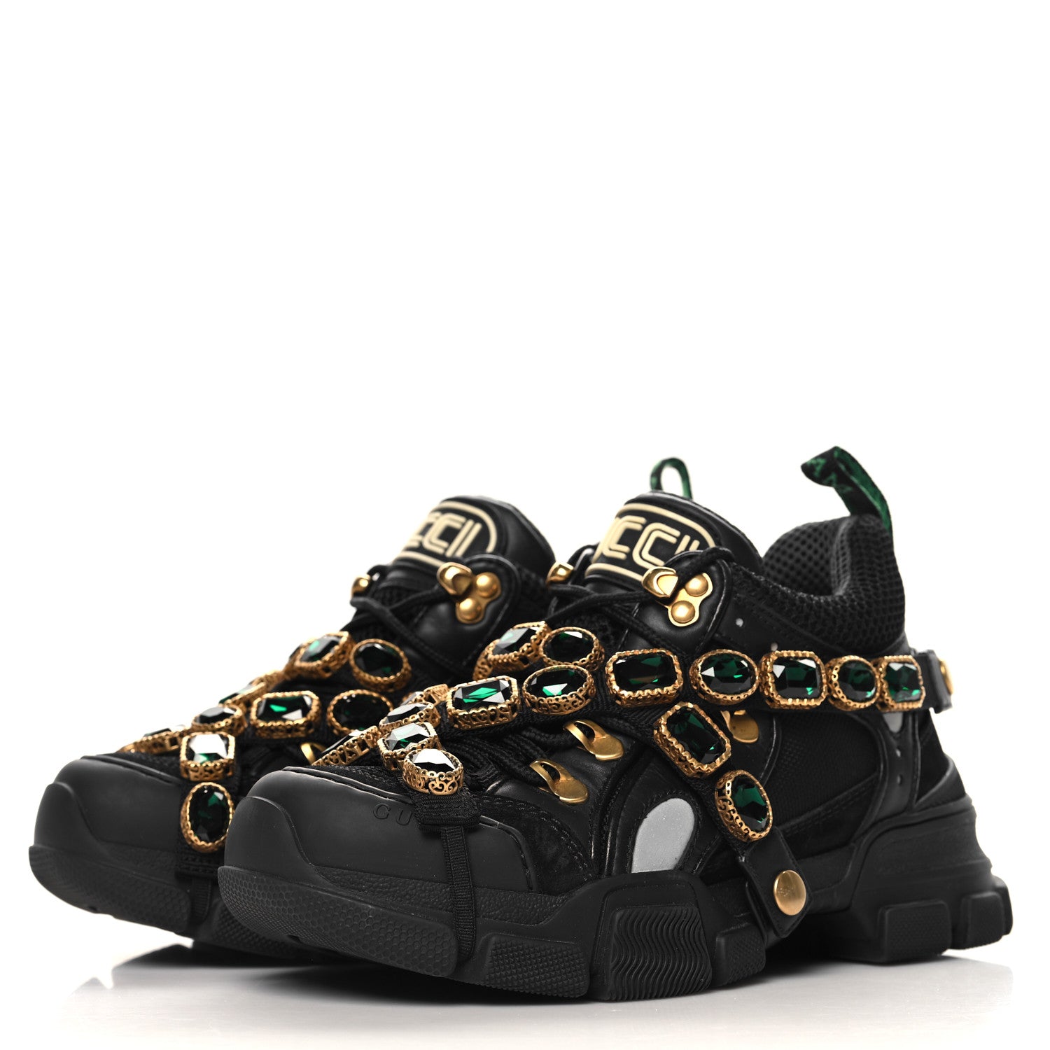 Gucci X SEGA Mesh Suede Calfskin Removable Crystals Womens