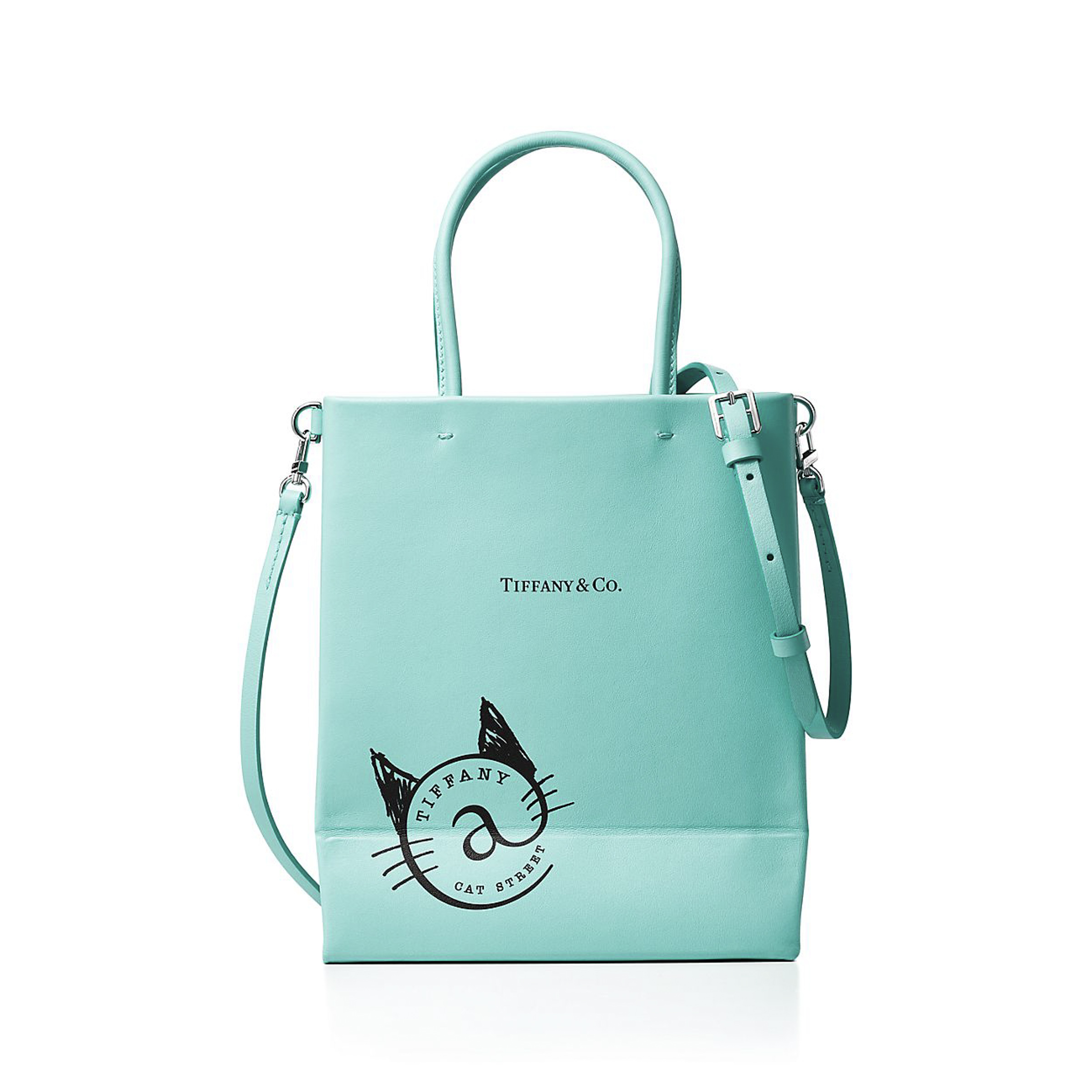 ティファニーがショッパーデザインのレザーバッグ発売、キャット