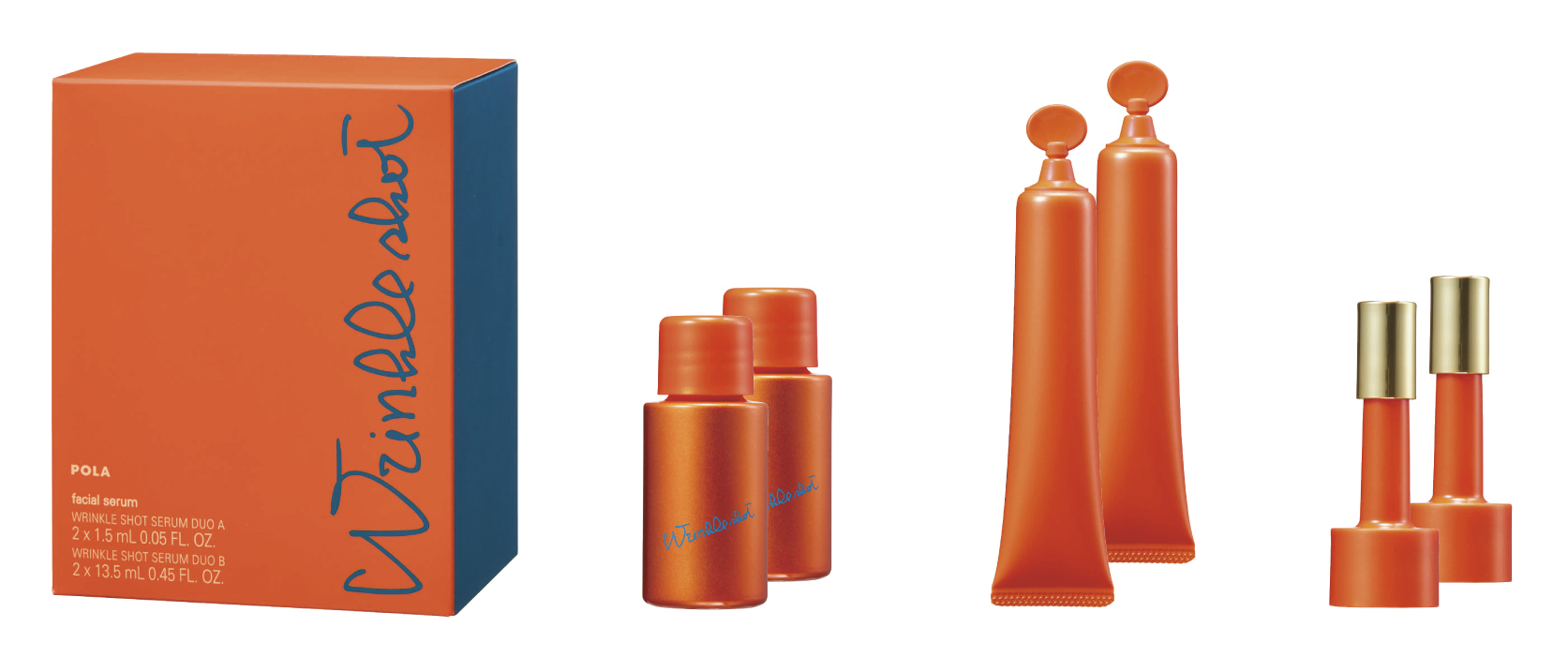 ポーラのシワ改善「リンクルショット」に2剤を混ぜて使う新作が登場