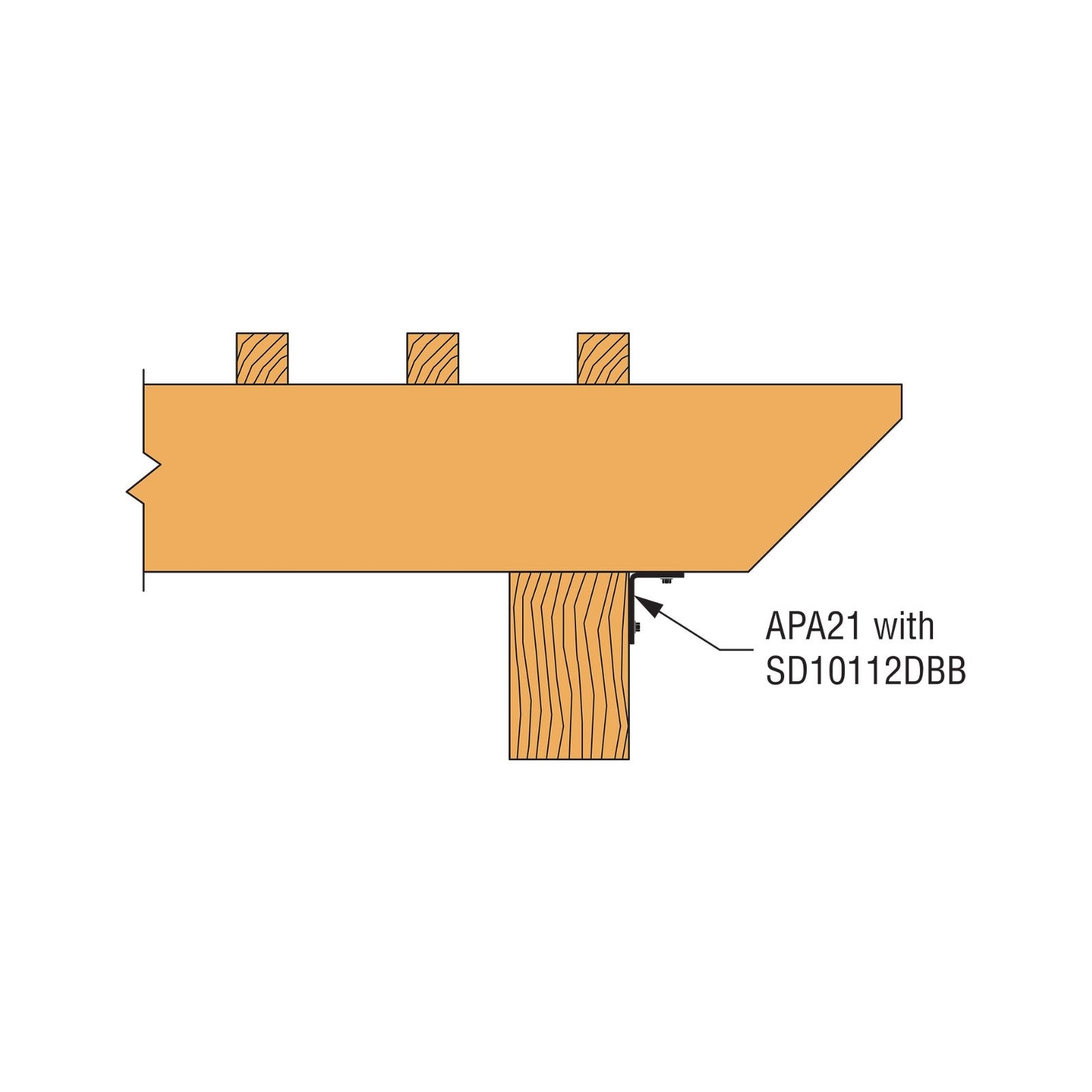 Simpson APA21 Ornamental L Angle - Black Powder Coat – Fasteners Plus