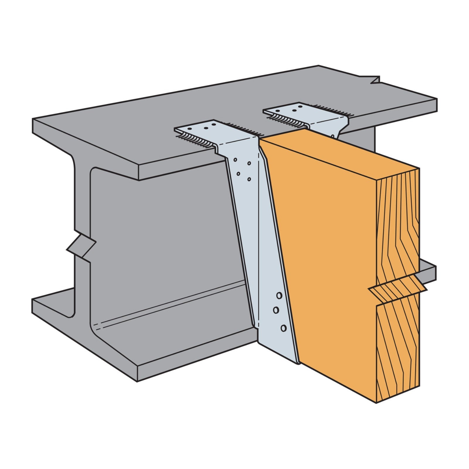 Simpson Strong-Tie LB212AZ 2x12 Top Flange Joist Hanger - Zmax