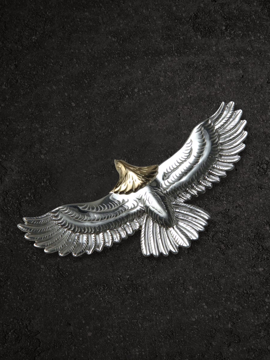 K18 イーグル シルバー ペンダントトップ FN-JP-222 | THE FLAT HEAD