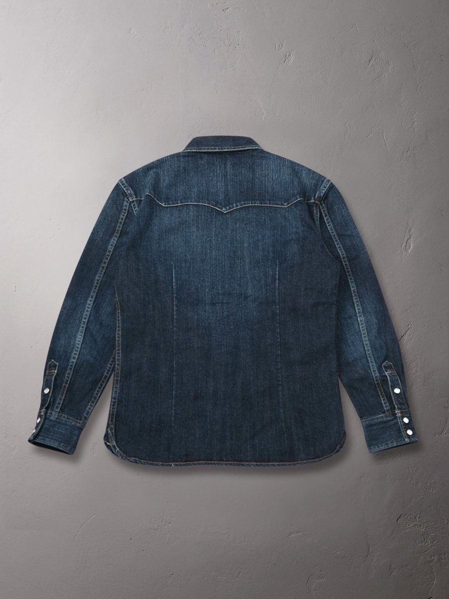 デニム ウエスタンシャツ リアルエイジド加工 FN-SDW-001LC | THE FLAT