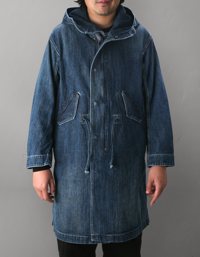 デニムモッズコート FN-OC-D001 | THE FLAT HEAD