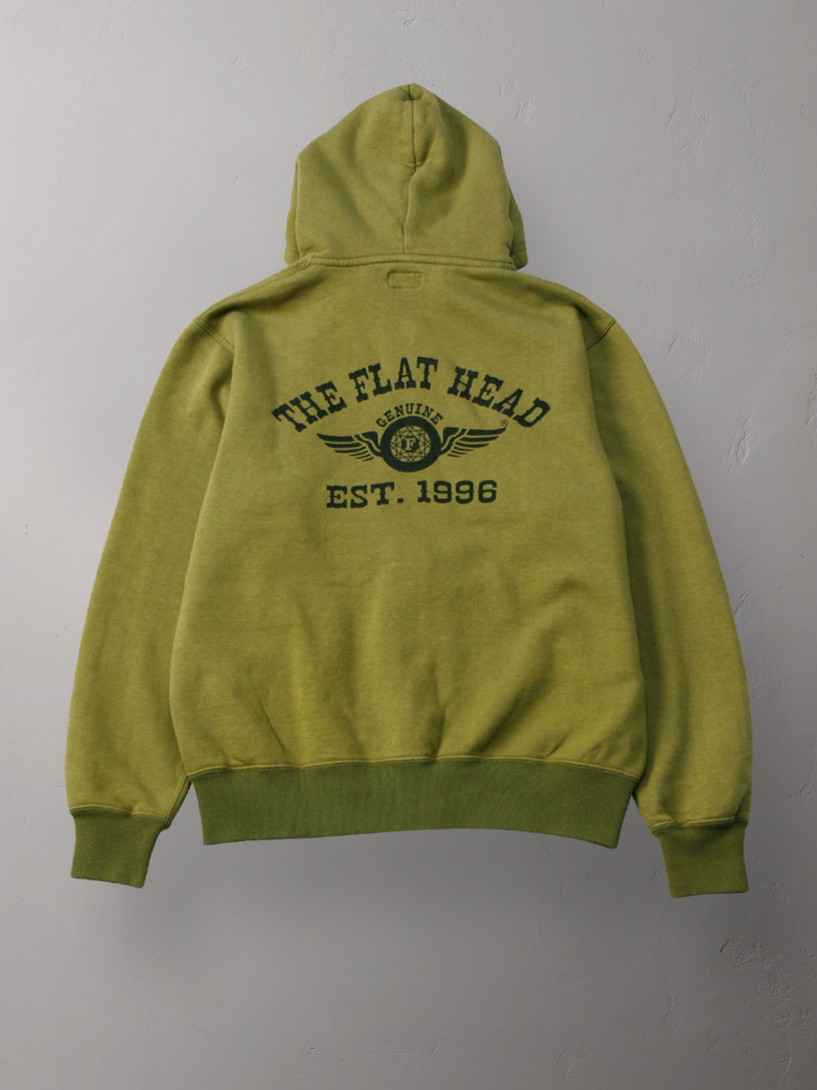 フルジップ スウェットパーカー 薄起毛 FN-MSZP-212 | THE FLAT HEAD