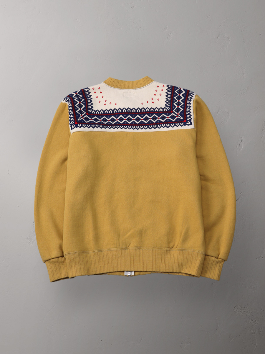 雪柄フルジップスウェット 裏起毛 FN-MSZ-211 | THE FLAT HEAD