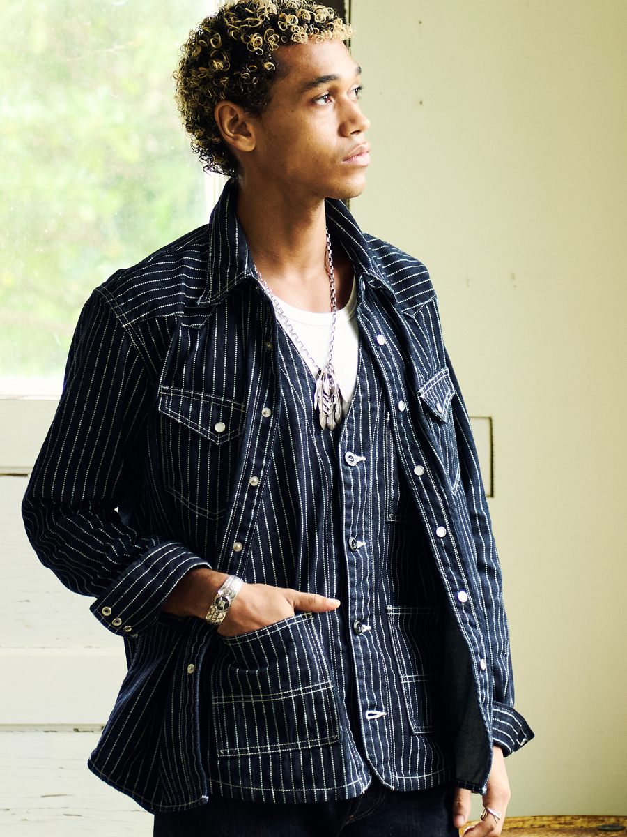 10oz ウォバッシュデニム ワークベスト FN-MVD-702 | THE FLAT HEAD