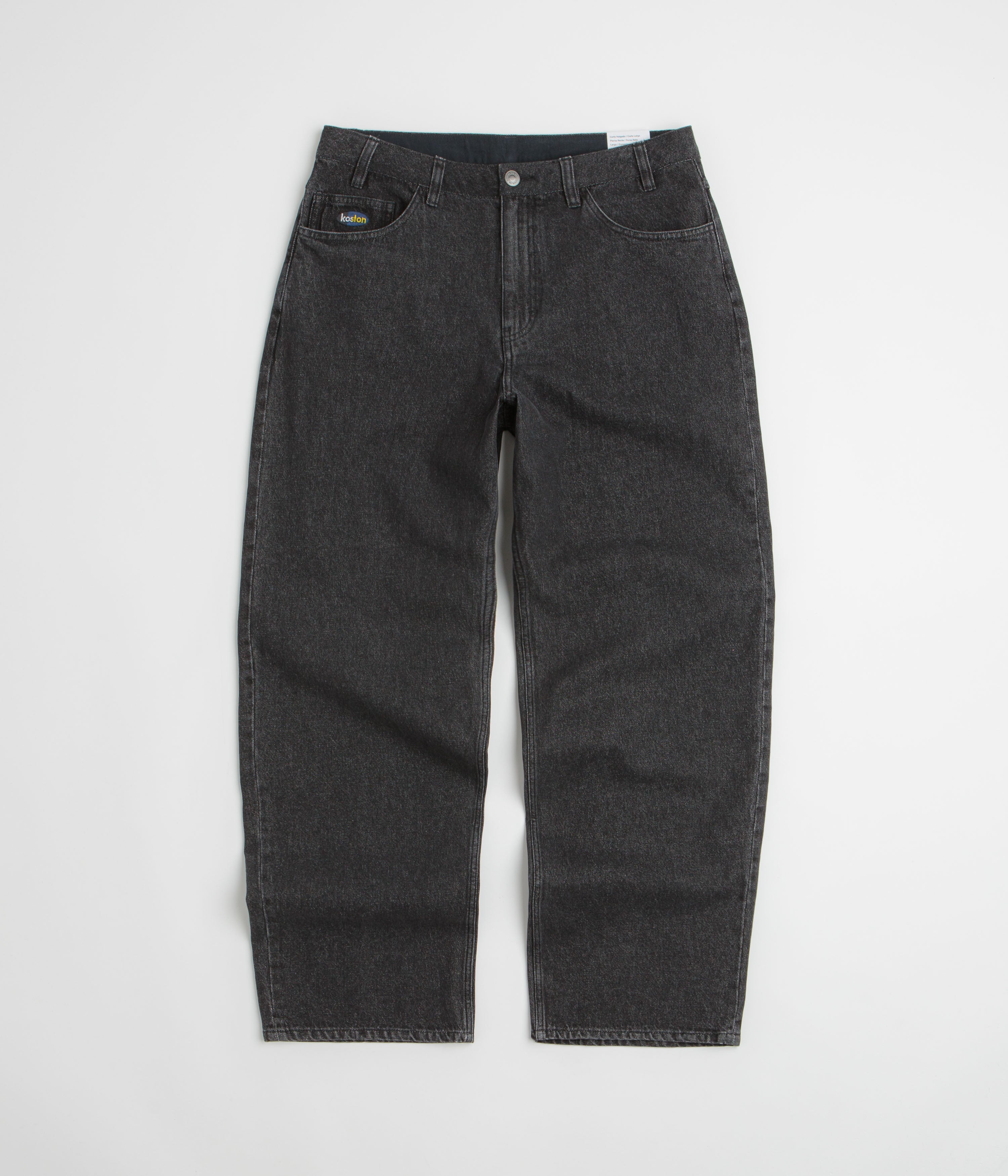 Cash Only Logo Baggy Jeans - Washed Black / Black | Flatspot