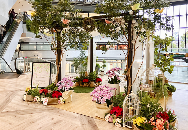 商業施設の季節装飾｜制作事例・実績【花門フラワーゲート】