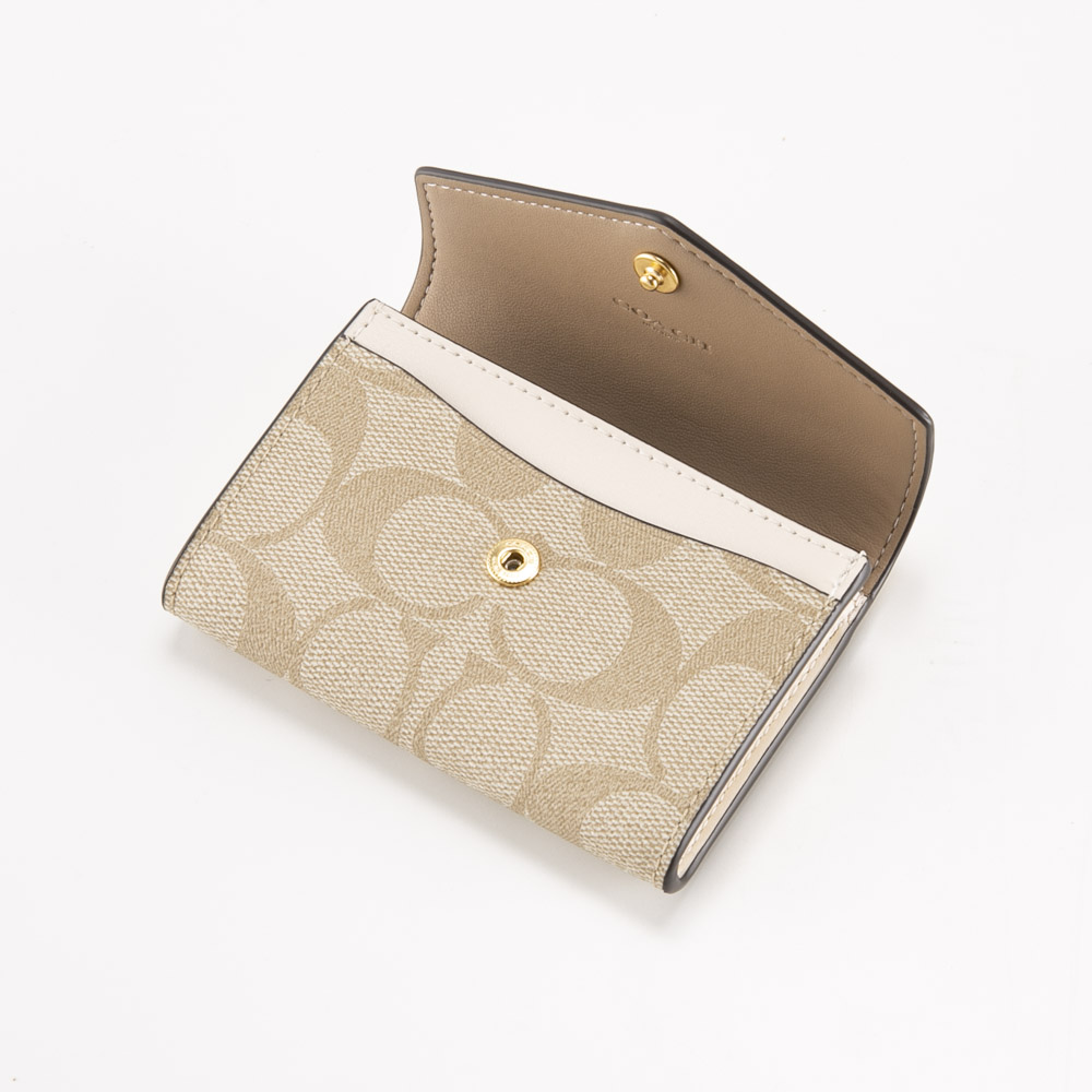 コーチ COACH カードケース・名刺入れ シグネチャー フラップ カード
