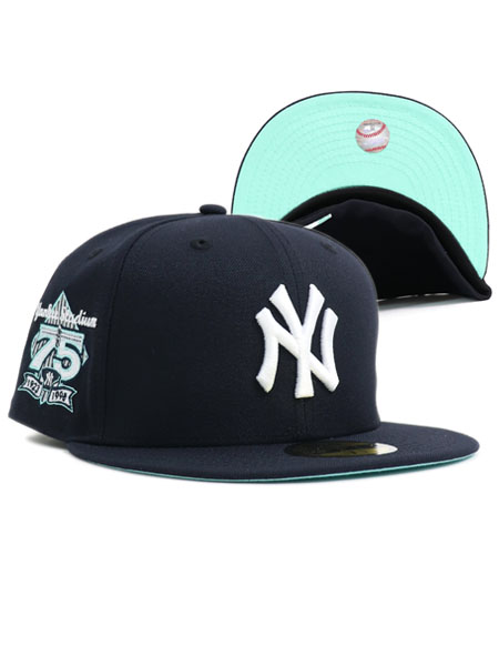 NEW ERA 59FIFTY CS YANKEES 75TH U/TIFFANY FB NVY - FIVESTAR