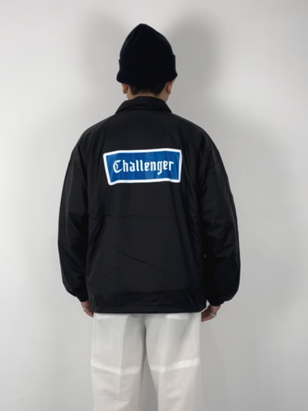 CHALLENGER / LOGO COACH JACKET -Black-