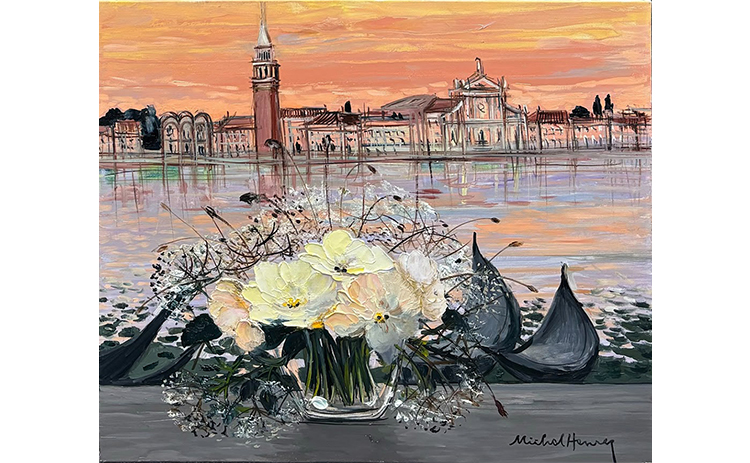 咲き誇る真紅の花束』ミッシェル・アンリ／Michel Henry | 絵画