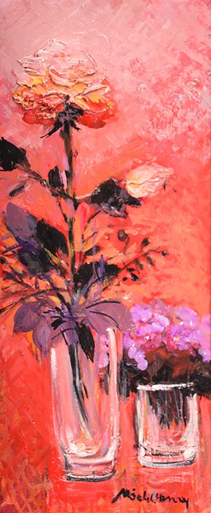 ローズ色の薔薇』ミッシェル・アンリ | 絵画・アート販売 ギャラリー