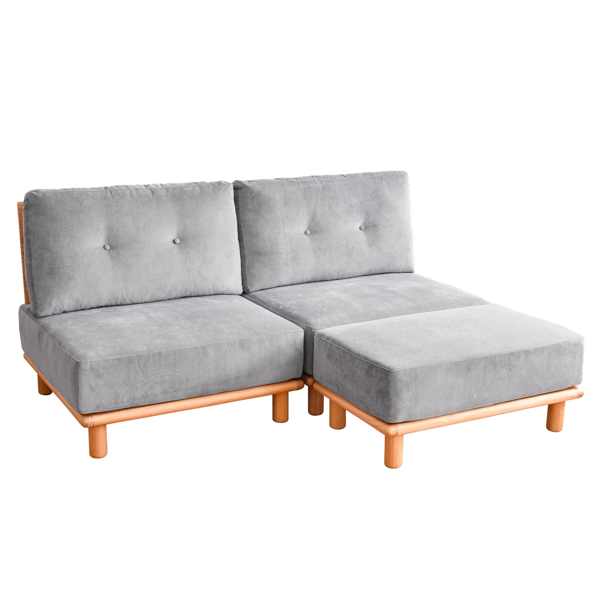 あす着] 幅162cm ソファ 2人掛け オットマン付き ソファー ソファ