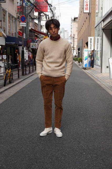 WILLIAM LOCKIE』（ウイリアム ロッキー）【別注】カシミア クルー