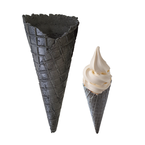 ブラックミニワッフルコーン ソフトミックス｜乳業メーカーの