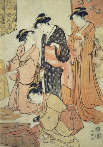 室内婦女図 | 勝川春潮 | 収蔵品詳細 | 作品を知る | 東京富士美術館